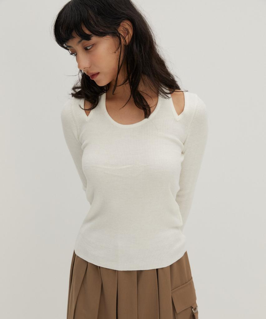 RAVEROUS Cutwork Sweater White