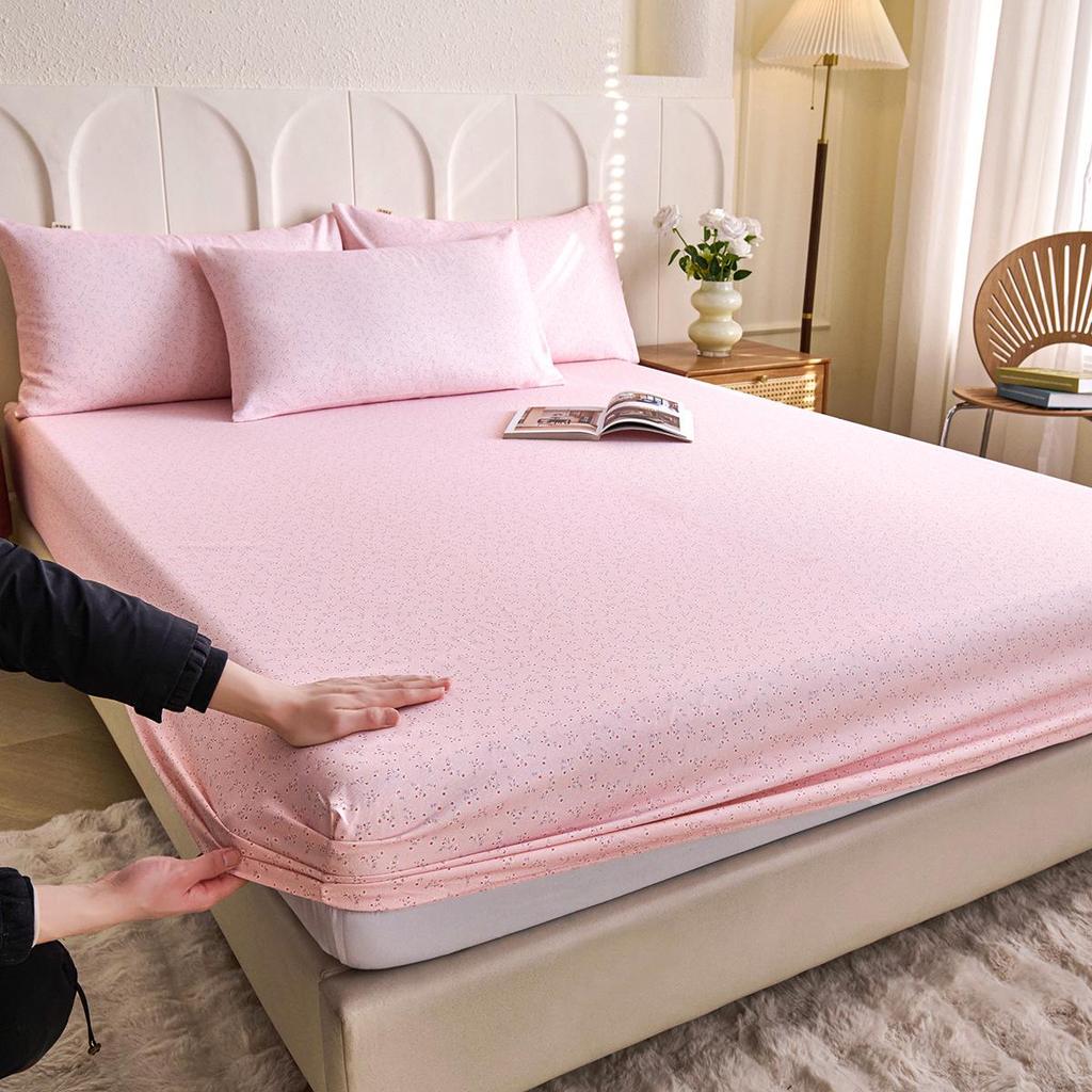 Cooling Summer Fitted Sheet: Thickened, Non-slip, Skin-friendly, Fully Enclosed, Washable Mat