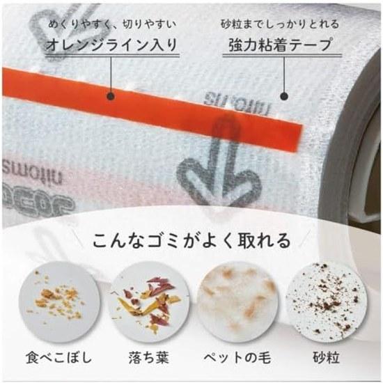 Nitoms Korokoro Mini Main Unit + Spare (2 Rolls) Set Cars Effectively Removes Sand Small Stones 80mm Width 35 Turns Blue CC8980