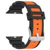Silicone Band for Apple Watch Series 10 9 8 7 SE 6 5 4 3 2 1 42mm 41mm 40mm 38mm Dual Color Watch Strap