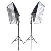 Photography Studio Cube Umbrella Softbox Light Lighting Tent Kit Photo Video Equipment 2 * 135W Bulb 2 * Tripod Stand 2