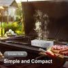 Washable And Foldable Stainless Steel Smoke Box BBQ Smoke Box Wood Chip Smoker For Meat Smoky Flavor Box Barbecue Tool