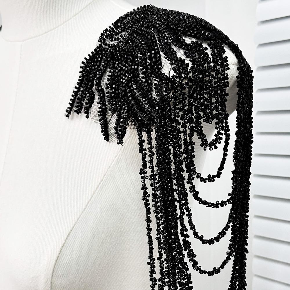 1PC Unisex Party Costume Epaulettes Glittering Shoulder Wrap Epaulet  Stage Performances