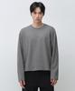 Regular Long Sleeve Crop T-Shirt [Medium Grey]