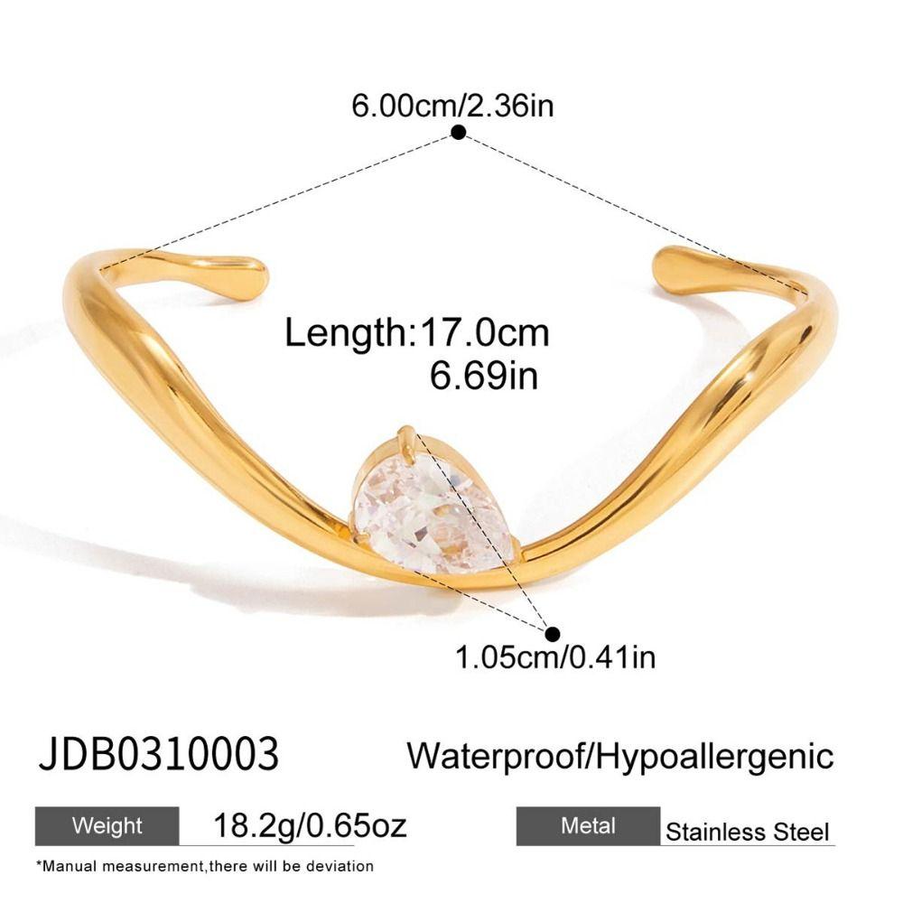 Exquisite Tennis Chain Bracelet Heart-Shaped Geometric Circular Stacked Bracelet Green White Zircon Women Jewelry