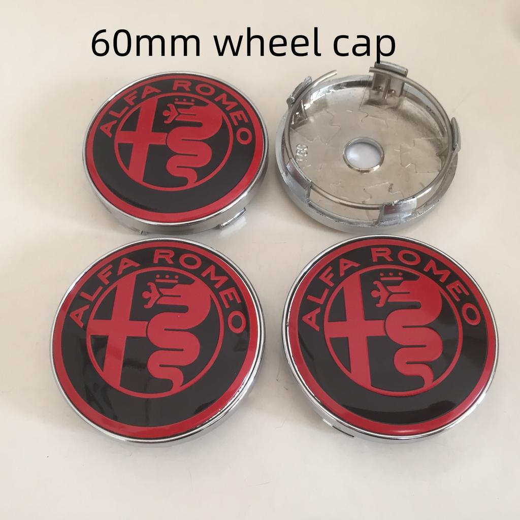 4 stuks 56mm 60mm 68mm Voor Alfa Romeo 147 156 159 Auto embleem Wielnaaf Centerkap Badgehoezen sticker Decals Styling