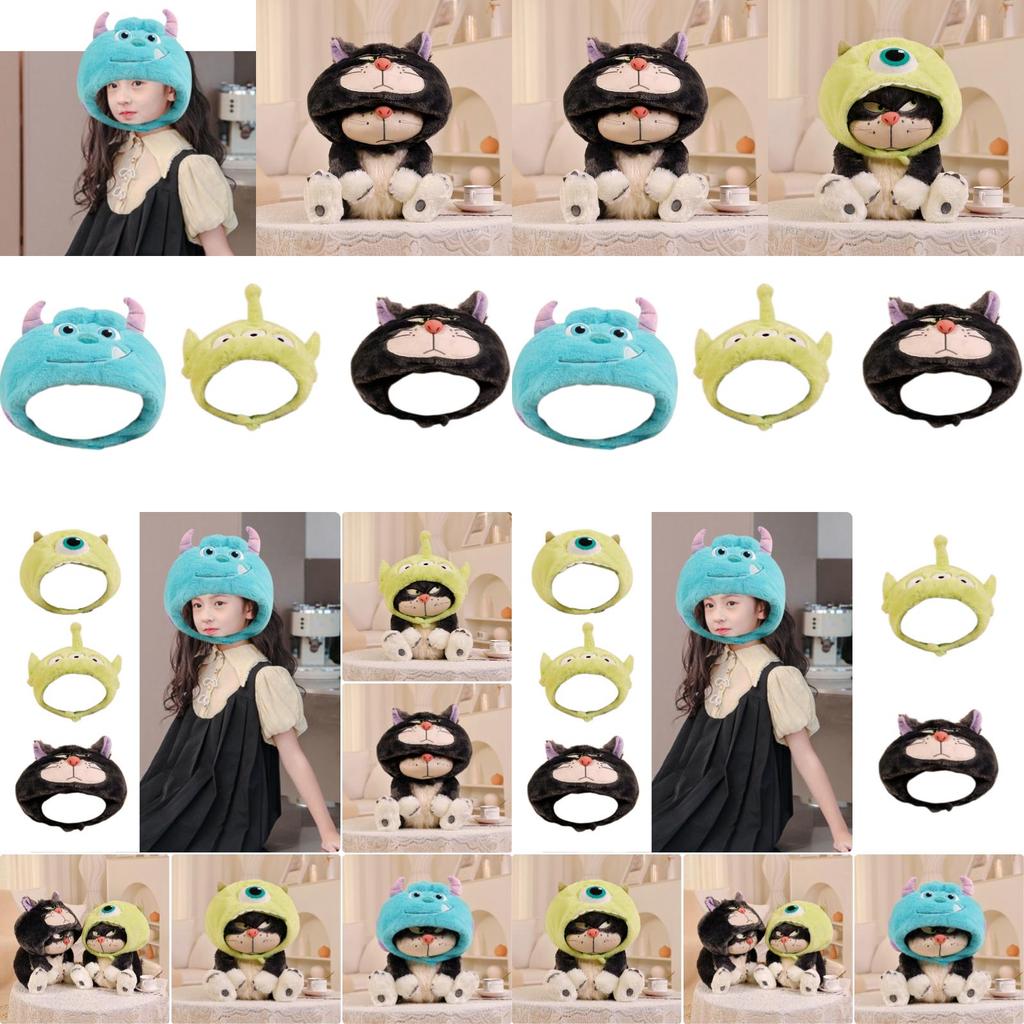 Cute Cartoon Three-eyed Plush Hat For Girls, Winter Warmth And Photo Prop