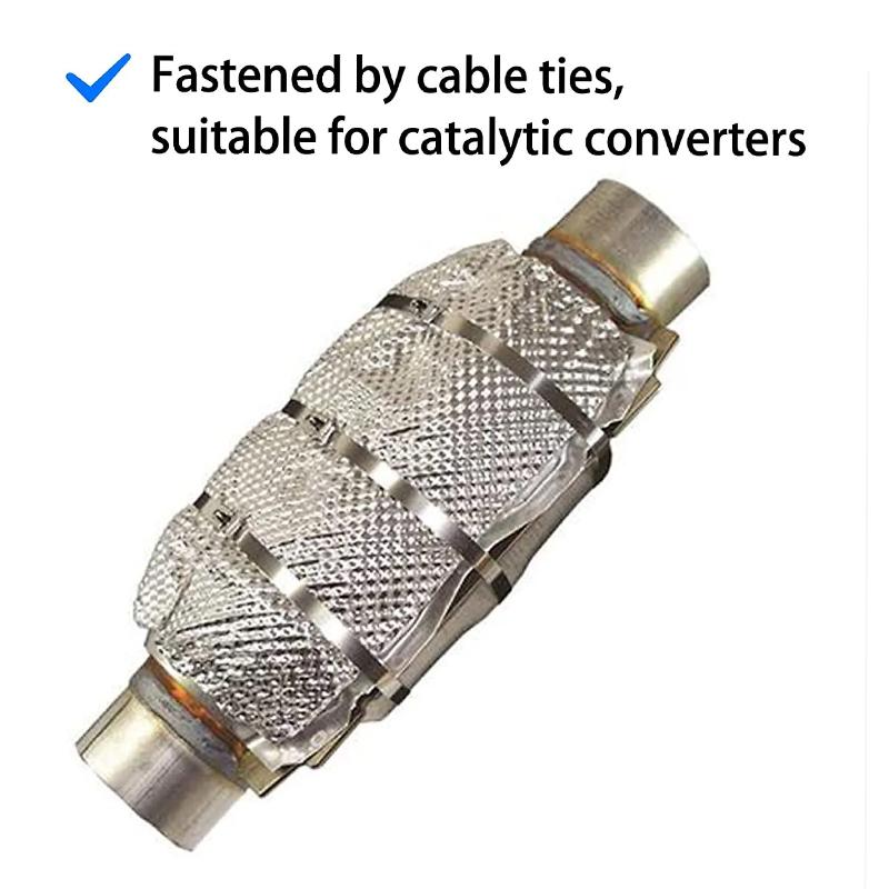 Embossed Aluminium Fit Car Exhaust Heat Shield Kit Shield Heat Shield Firewal Floor Pan Tank Turbo Manifold Heat Shield