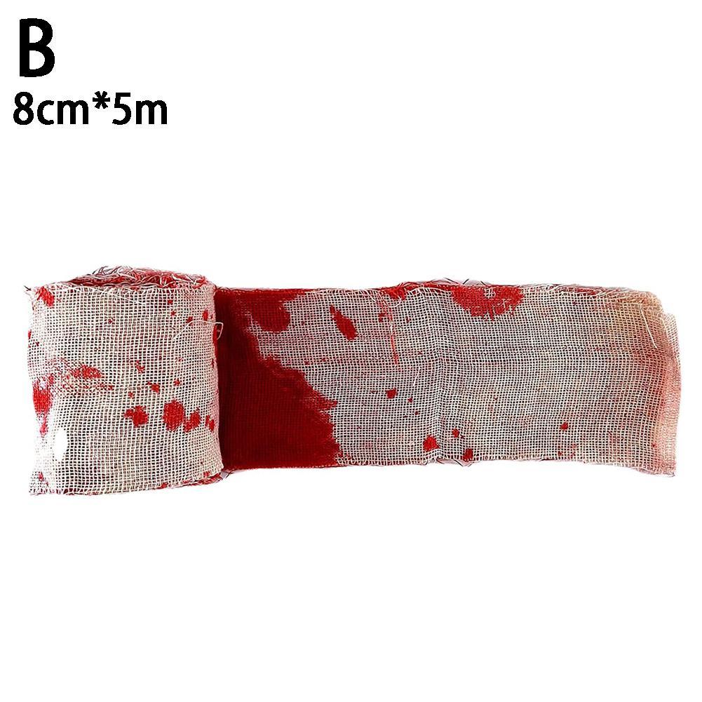 

Хэллоуин марля окрашенные кровью полоски ткани изоляционная лента украшения сцены стены реквизит Хэллоуин I9A0