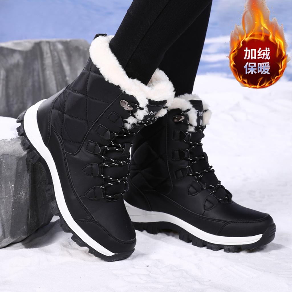 Snow boots new cotton shoes outdoor thickened cotton warm non-slip cold-resistant high-top shoes