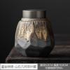 Vintage Ceramic Storage Jar Creative Stoneware Sealed Tea Jar Home Portable Candy Nuts Coffee Beans Medicinal Herb Storage Box