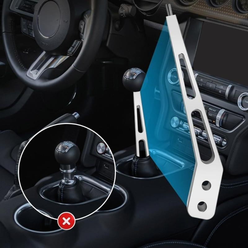 Aluminum 10Inch Bent Shifter Stick 10inch Bent Shifter Handle Lever for Tremec T56 Transmissions