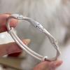 Classic Cat Bangle Vintage Cute Hand Bracelet Simple Copper Bracelets  Women