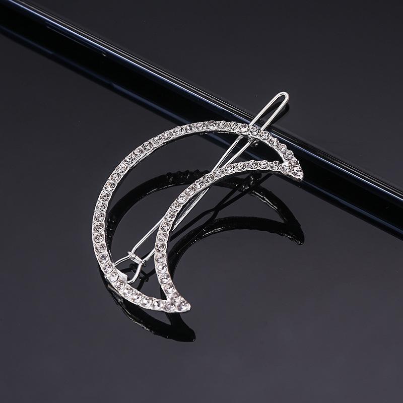 

Корейский стиль Стразы Звезда и Сердце Луна Заколка Заколка для волос Аксессуары