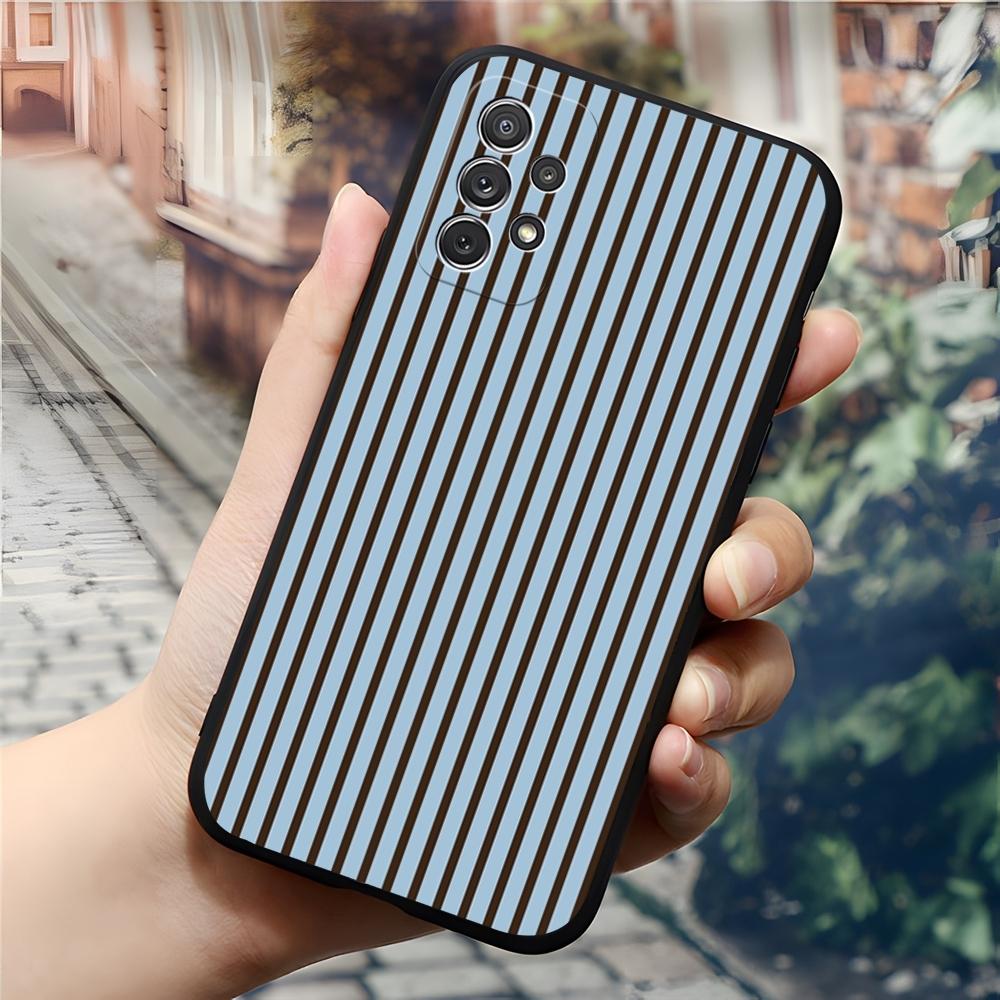 Luxury Fashionable Striped Phone Case For Samsung Galaxy S24 S23 S26 S22 S25 S20 A16 S21 Ultra Fe Plus A54 A24 A53 Coque