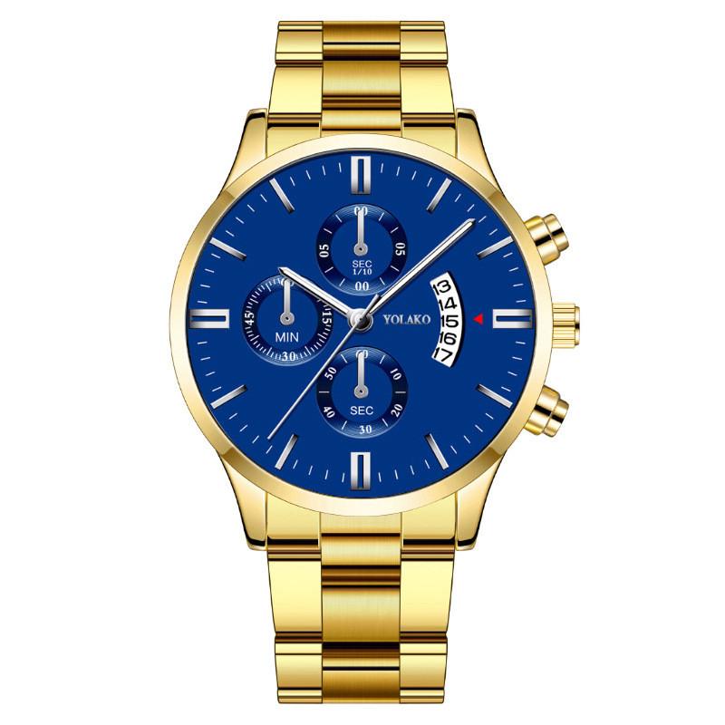 

Fashion Mens Quartz Watch With Calendar And 24 Hour Indicator For Business And Casual Use Style M