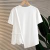 Shechi Women's Lace Splicing Short Sleeve T-Shirt