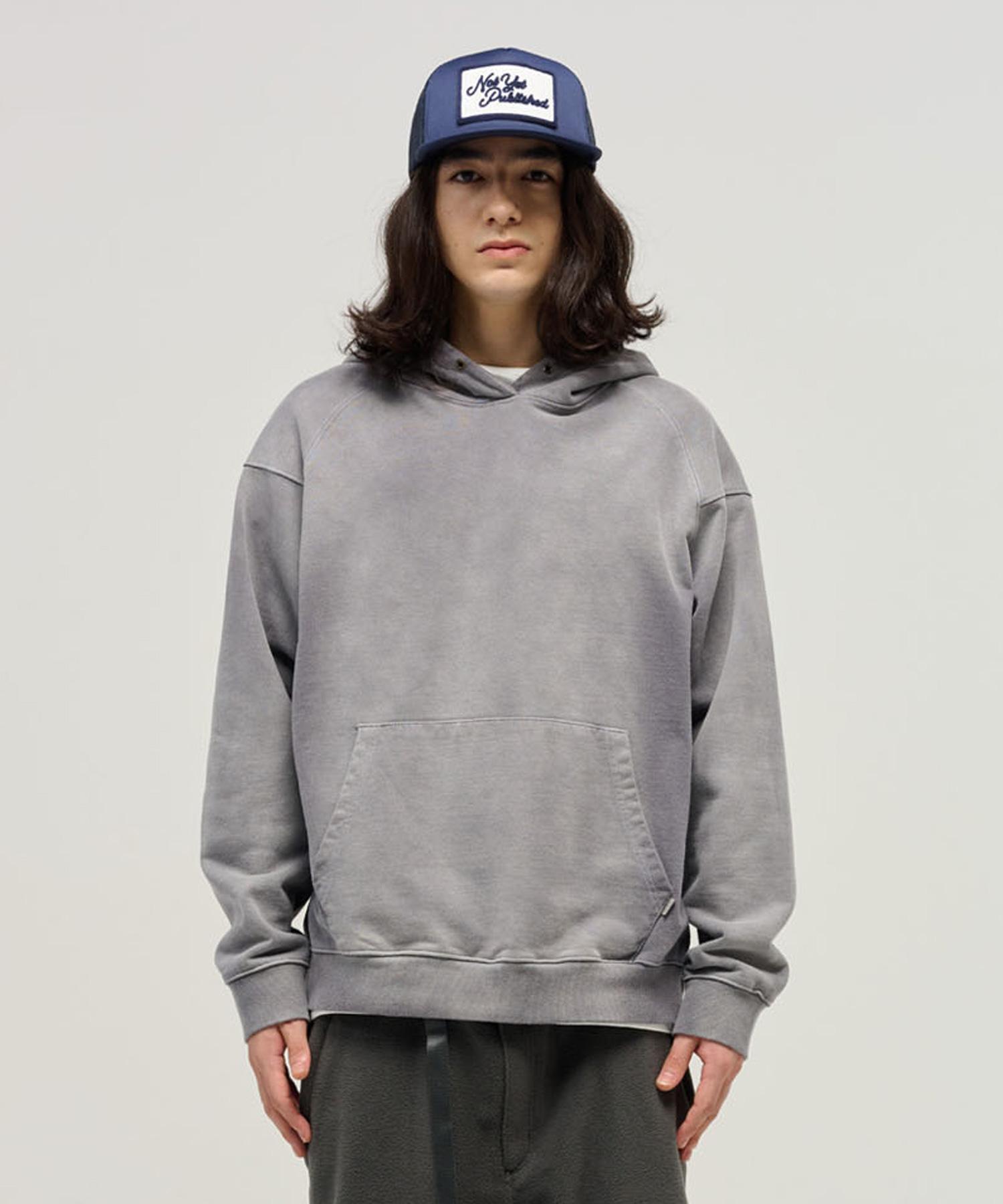 Nyp Uneven Dyed Hoodie (Charcoal) 2