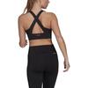 Adidas Logo Print Fitted Sports Bra Women Underwear Black GN8334