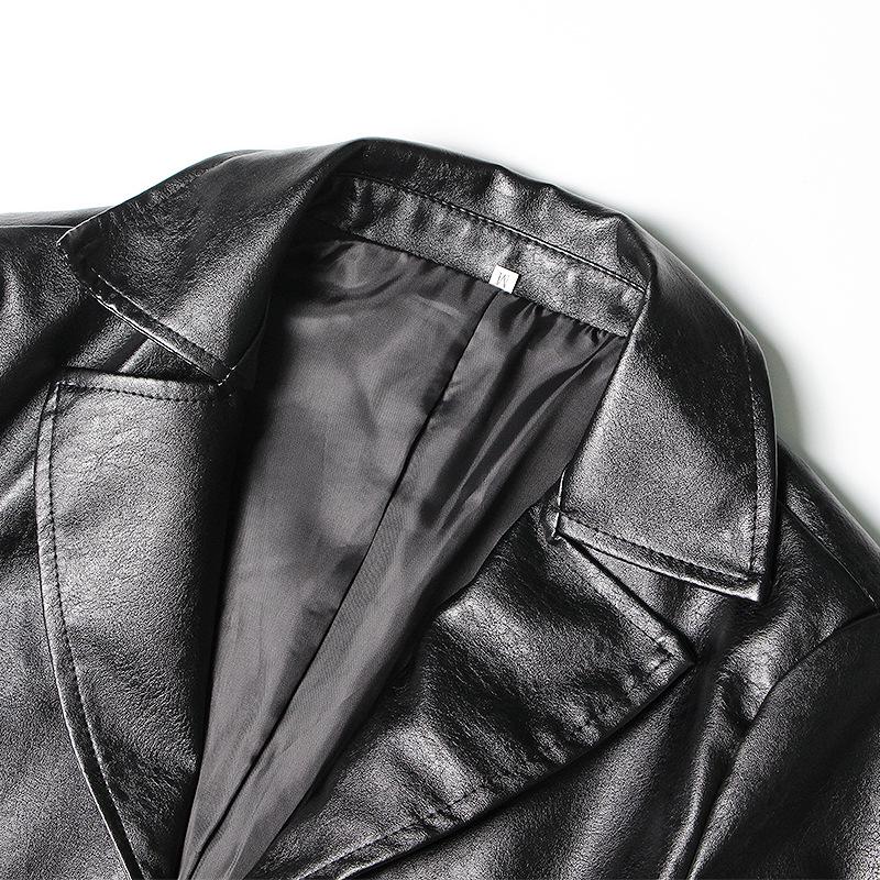 2026 Women's Fashionable Slimming Leather Jacket with Waist-Cinching Design