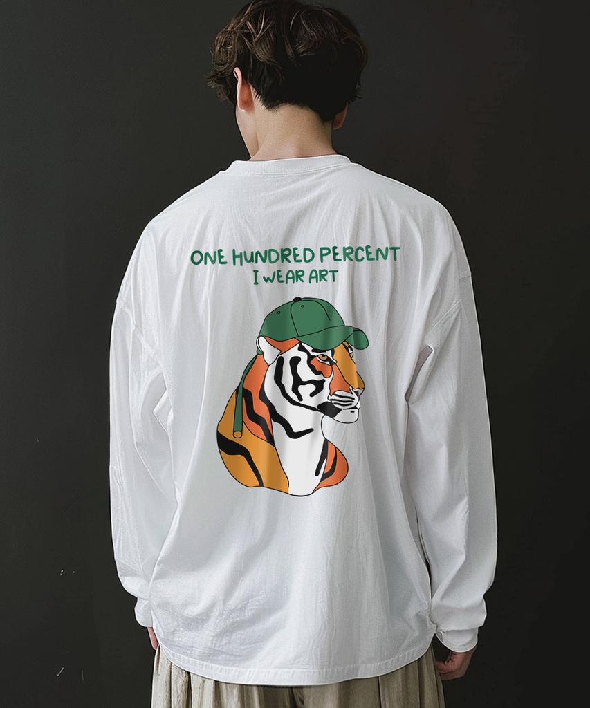 OHP Ohpxharmonia Bgreen Cap Tiger No.2 Basic Long Sleeve T-Shirt
