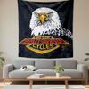 Harley Davidson Cycles Tapestry Wall Hanging, Motorcycle Brand, Wall Decor for Bedroom Living Room Dorm