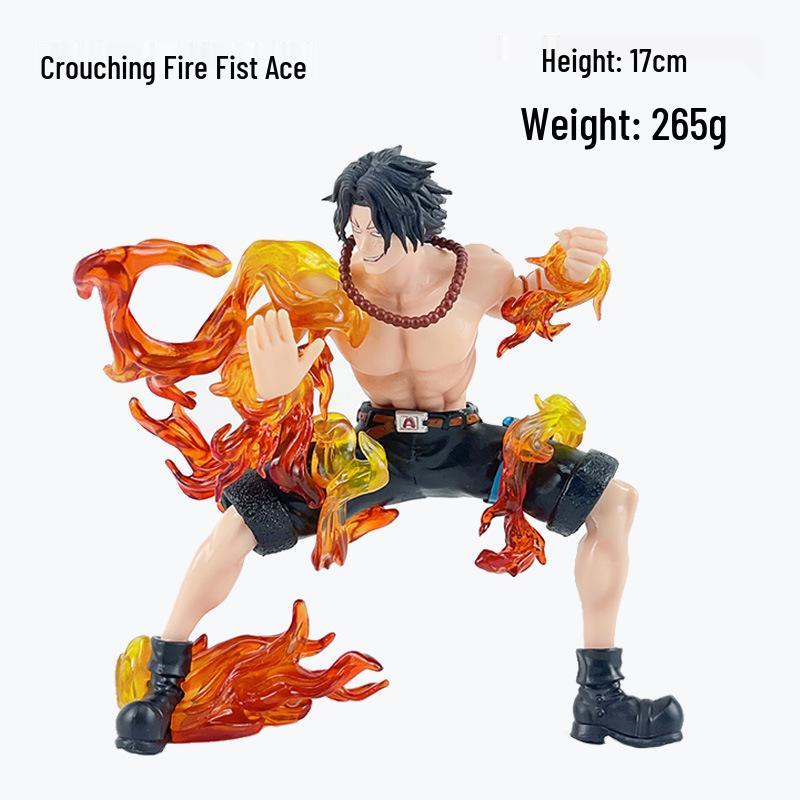 One Piece Onigashima Luffy, Zoro, Ace, & Sanji Anime Figurine Set