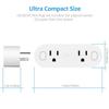 Wi-Fi Mini Outlets Smart Sockets 16A Timing Switch with Energy Monitoring American Standard