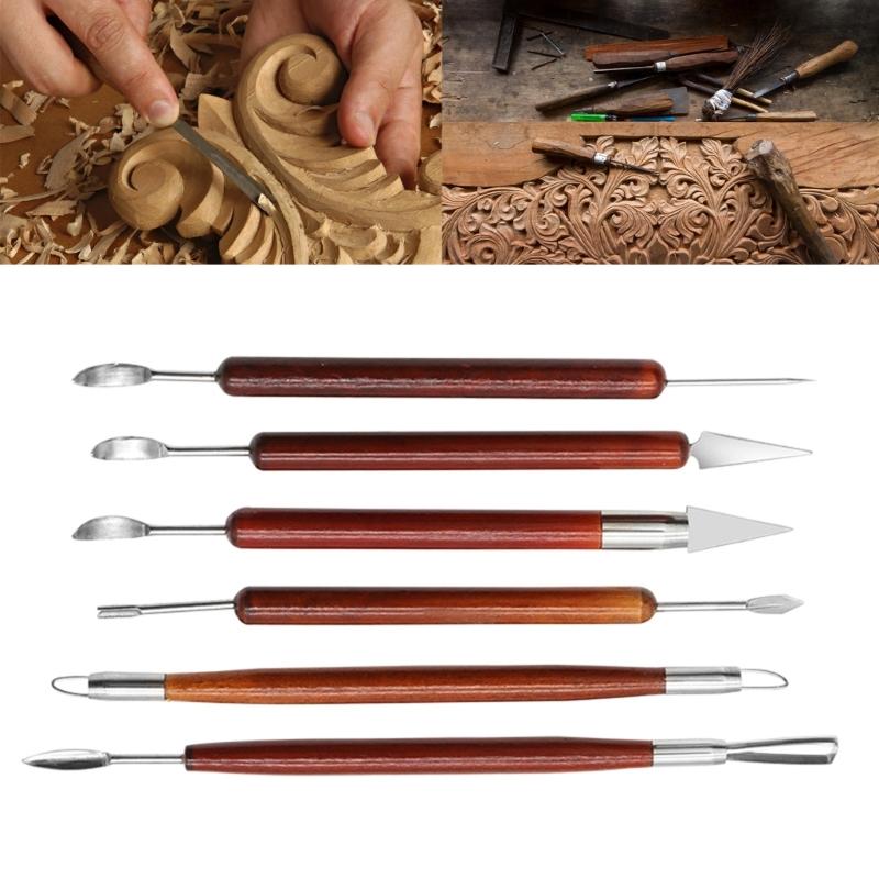 Pottery Sculpting Tool 6Piece for Detailed Handcrafted Pottery Sculptures Must Have Pottery Tool for Carving Enthusiasts