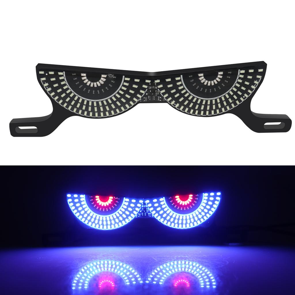1 Set Luci Decorative LED per Targa di Motocicletta Occhio di Serpente Fanale Posteriore Lampeggiante Stroboscopico Moto Elettrica Modificata