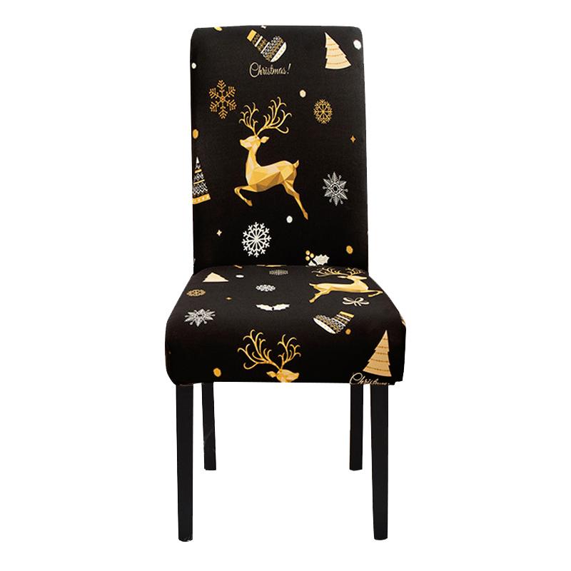 

Різдвяні чохли на стільці для їдальні, кухні, вечірки, готелю, бенкету, ресторану, офісного еластичного чохла на сидіння Housse De Chaise 1 шт. Universal
