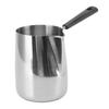 Long Handle Coffee Toroid Pitcher 304 Stainless Steel Rustproof Smoother Milk Frother Pitcher for Home Coffee Shop
