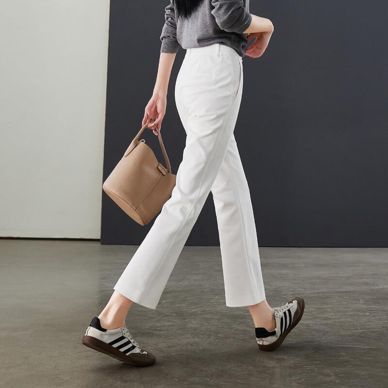 

SOFSIL 2026 Spring High-Waist Flared Cropped Pants 27