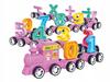 Pink Educational Magnetic Train Learning Numbers Montessori Operations 31pcs