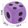 Soft Sponge Solid Dice Elastic 3.8cm Dot Dices Amusing Props Foam Dot Dice  Math Teaching