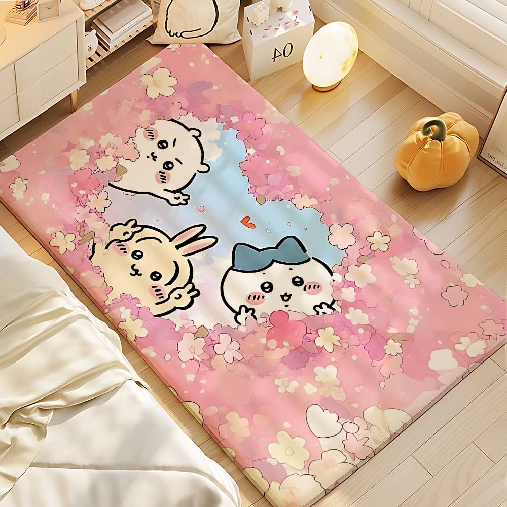 Cartoon C-chiika-waS Carpet Bathroom Anti-slip Mat Door Mat Home Decoration Mat Entrance Door Mat Scratch-resistant Door Mat