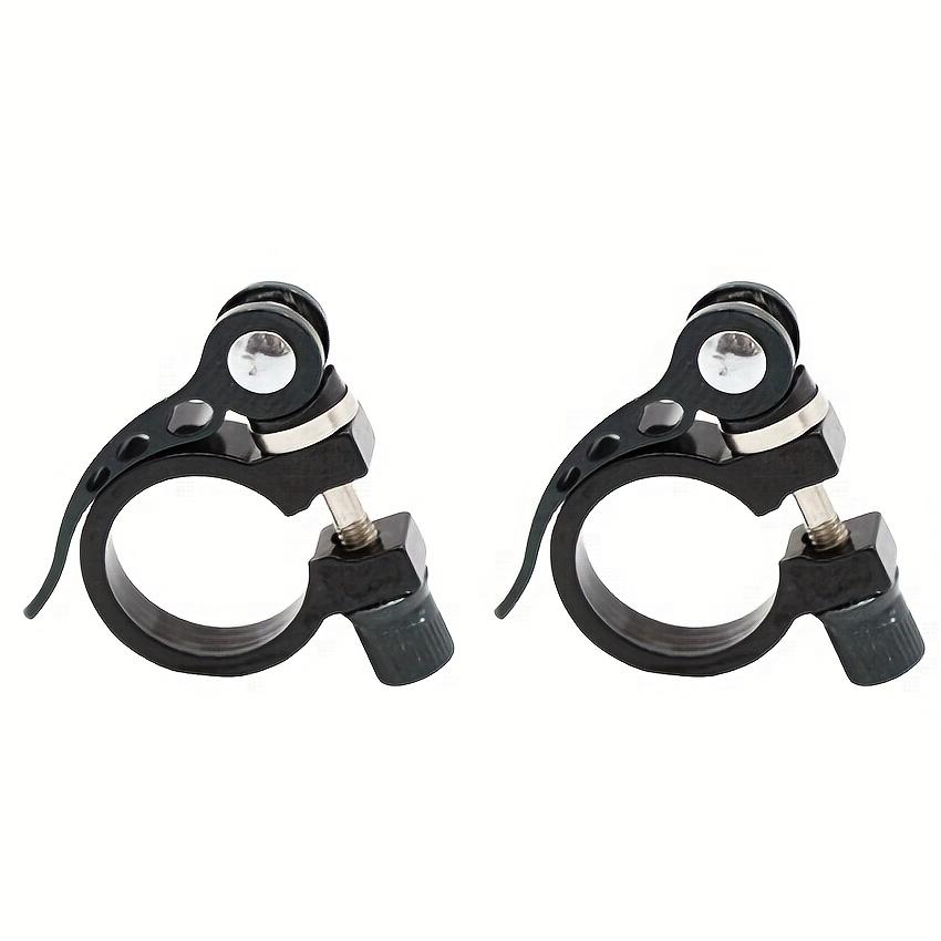 2pcs Mountain Bike Quick-release Seat Tube Clamp, Suitable for Bicycles with Pipe Diameter of 31.8mm, Aluminum Alloy Saddle Lock Clip