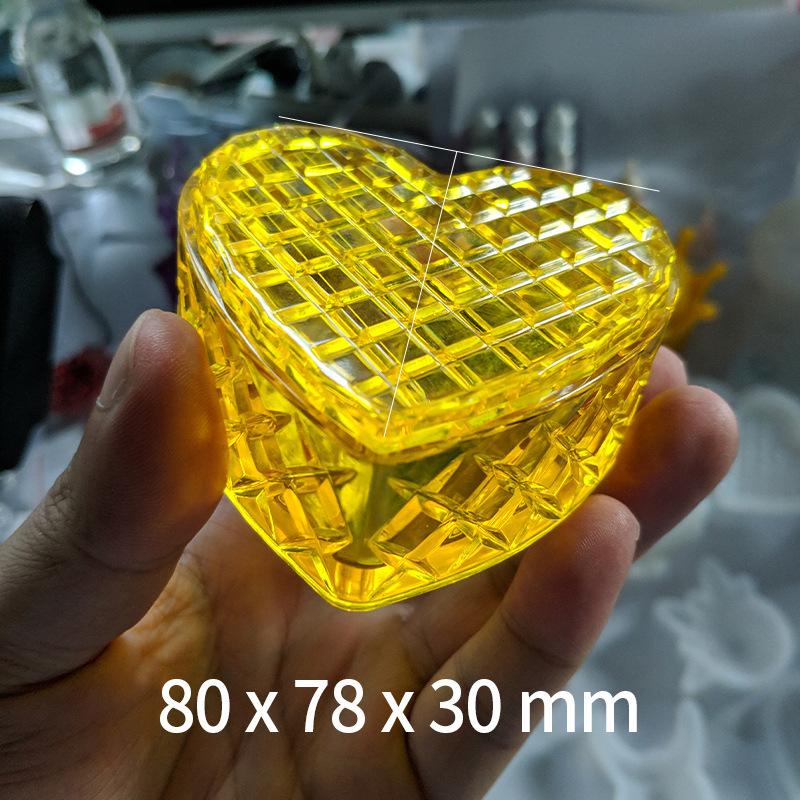 Woven Heart Candle Jar Cement Silicone Mold DIY Concrete Storage Box Craft Gift Making Plaster Resin Casting Mold Home Art Decor