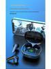 Fones de Ouvido Bluetooth 5.0 TWS com Display Digital, Cancelamento de Ruído ENC, Modelo PRO50