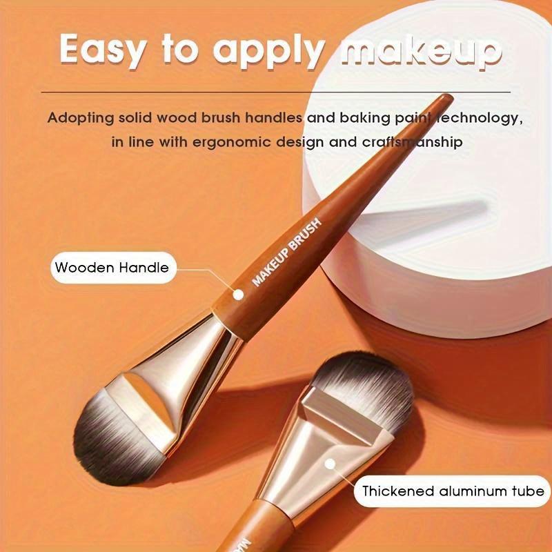 1Pcs Professional Super Thin Concealer Cream Makeup Brush Liquid Foundation Face Base Brush Make Up Tools