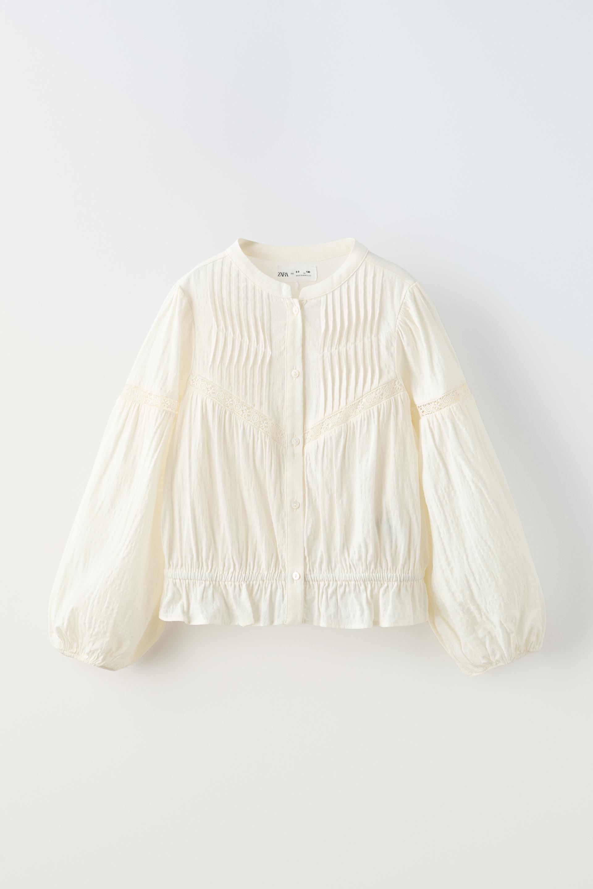 

КРУЖЕВНАЯ БЛУЗКА С ВСТАВКОЙ