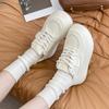 Spring and Autumn Fashion New Casual Comfortable Round Toe Thick-soled Breathable Sports Shoes with Random Letters on The Upper
