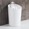 Yixi Freestanding Ceramic Pedestal Washbasin Set