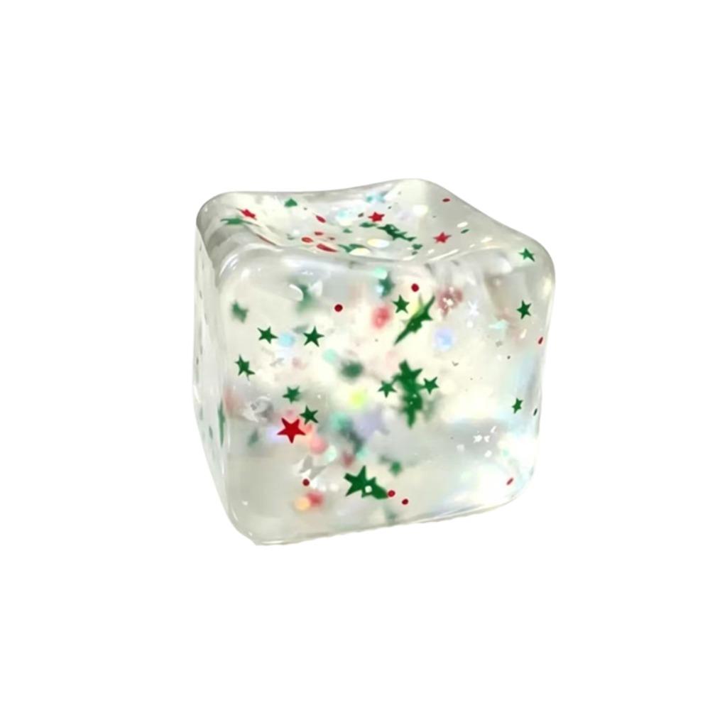 Slow Rebound Christmas Maltose Stress Relief Ice Cubes Anxiety Relief Fidget Toy Adults