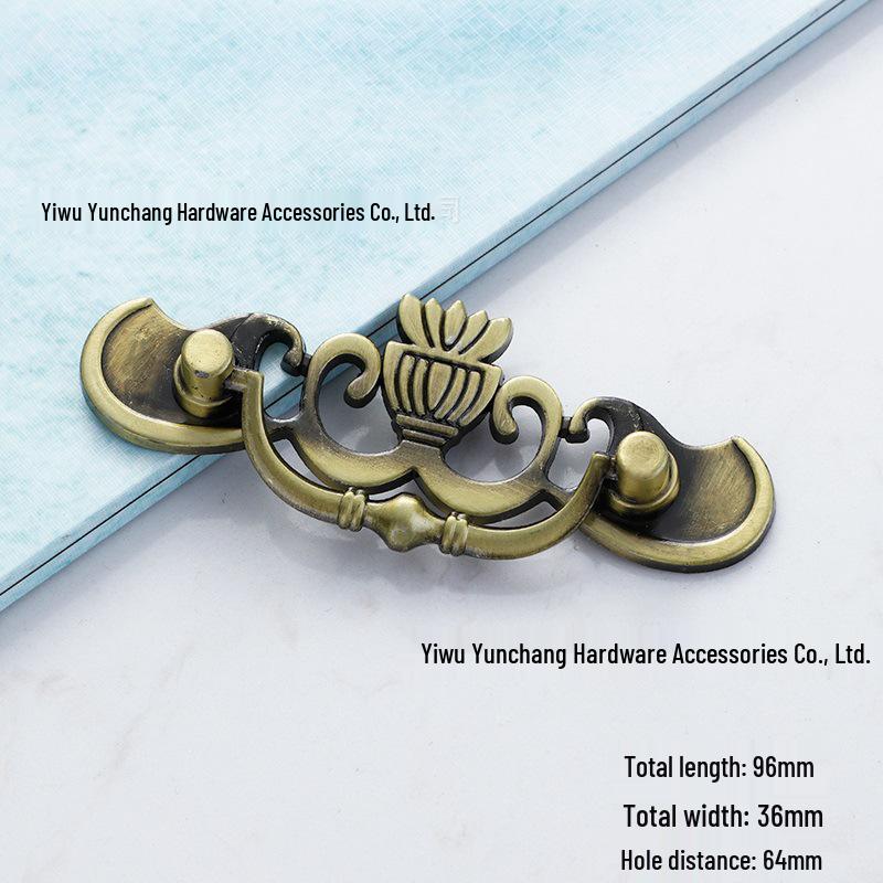 European Retro Alloy Drawer Pull Ring Handle for Cabinet and Cupboard Furniture