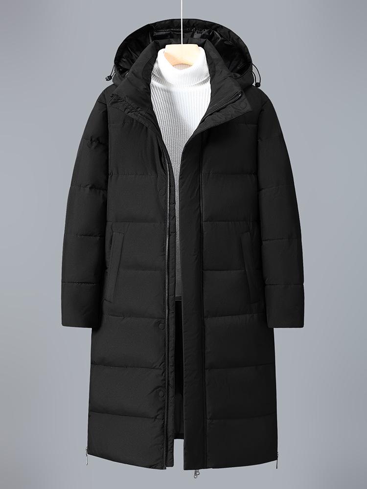 2025 Unisex Hooded Warm Winter Jacket - Long, Cold-Protection Style for Youth