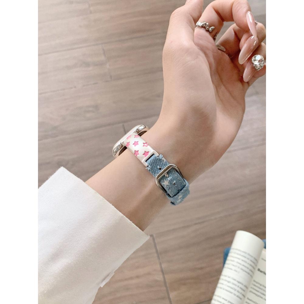 Leather Slim Band For iWatch SE 10 9 8 7 6 5 4 3 2 1 Woman Bracelet Strap For Apple Watch 38mm 40mm 41mm 42mm