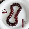 Year of the Horse Red Bodhi Bead Bracelet - Hand-Strung, Unisex Cultural Wristband