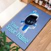 ASTRO BOT Benutzerdefinierter Name Teppich für Wohnzimmer Schlafzimmer Zuhause Sofadekoration, Kinderspiel Rutschfeste Bodenmatte