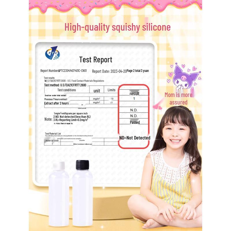 DIY Cat Paw Stress-Relief Silicone Craft Kit for Kids